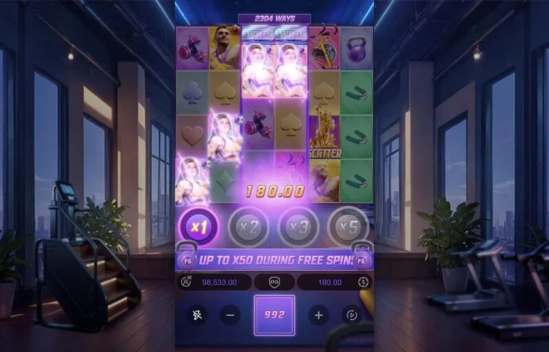 Mighty Mania - Overwinning in basismodus met gemarkeerde lijn